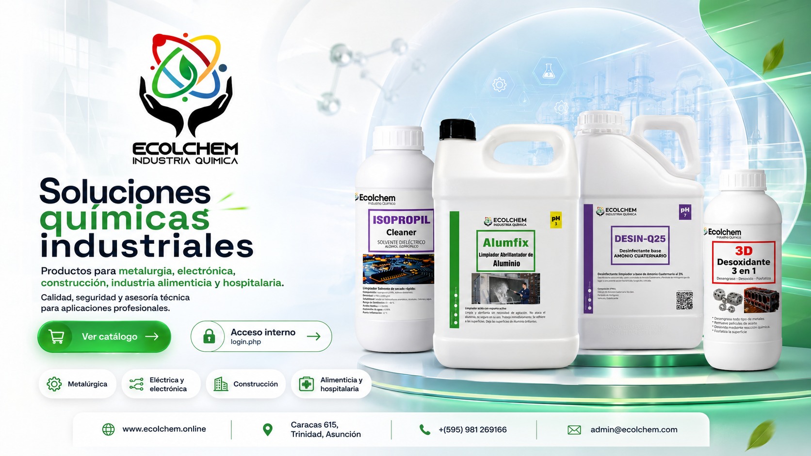 Soluciones químicas industriales Ecolchem